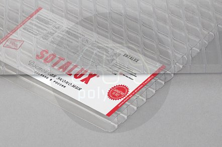 Поликарбонат прозрачный СТАНДАРТ  4ммх2100х6000 (плотность 0.52)