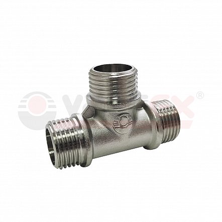 Тройник никель 1/2" н/н/н АКВАЛИНК 150/10