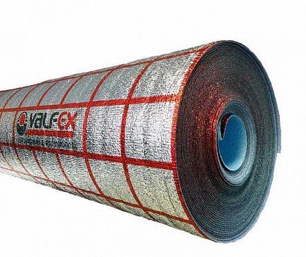 Подложка для теплого пола VALFEX 3 мм рулон (ширина 1,2 м, длина 25 м, площадь 30 кв. м.)